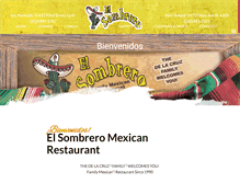 Tablet Screenshot of elsombreromex.com